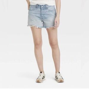 Universal Thread Mid Rise Distressed Denim 90’s Baggy Shorts